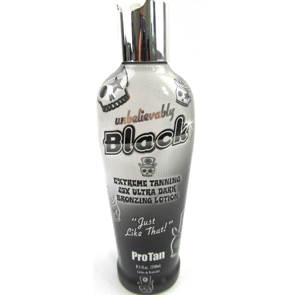 ProTan Unbelievably Black 25X Ultra Dark Bronzing Lotion 8.5oz Tanning Bed DHA